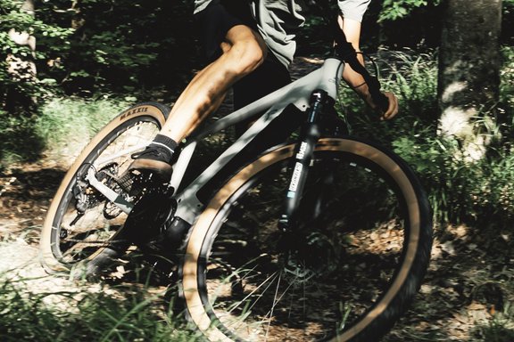 mountainbike in action